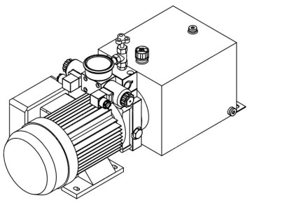 Станция насосная гидравлическая TDDL-00-2002-AS225-0150-003: 16MPa. 220V 1,5KW.1450RPM 3,2cc/r 10L Tank. steel square horizontal. DSG-02-3C6-AC220V. Port G3/8" With Pressure gauge