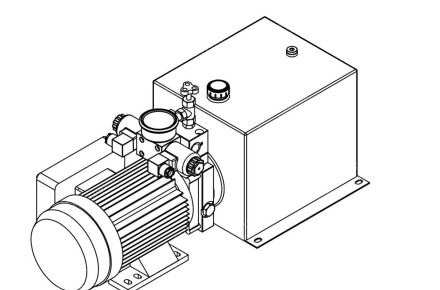 Станция насосная гидравлическая TDDL-00-2002-AS225-0220-003: 22MPa. 220V 2,2 KW.1450RPM 3,7cc/r 15L Tank. steel square horizontal. DSG-02-3C6-AC220V. Port G3/8" With Pressure gauge