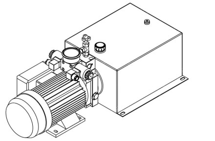 Станция насосная гидравлическая TDDL-00-2002-AS225-0300-001: 22MPa. 220V 3 KW. 2850RPM 2,5cc/r 20L Tank. steel square horizontal. DSG-02-3C6-AC220V. Port G3/8" With Pressure gage