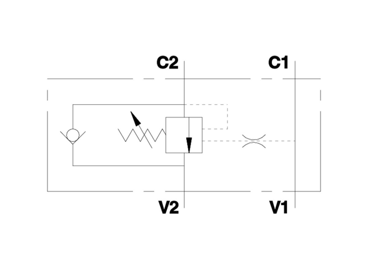 Клапан предохранительный RV2-08-10 (40-160 бар)