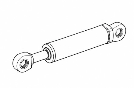 Гидроцилиндр подъема кузова ЦГ-140.80х630.21